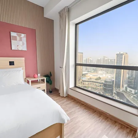 Aesthetic Beach Apartment , Sleeps 6, Pool, Gym & Waterfront Views Dubaï Extérieur photo